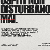 Poster OSPITE NON GRADITO