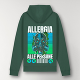 Felpa con cappuccio ALLERGIA ALLE PERSONE Forest green
