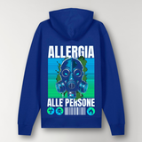 FELPA CON CAPPUCCIO ALLERGIA ALLE PERSONE BLUE
