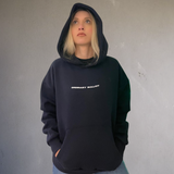 Felpa con cappuccio Boxy Fit BESTEMMIE - Blu Navy