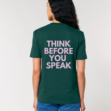 T-shirt unisex THINK BEFORE