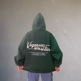 Felpa con cappuccio Boxy Fit VEGAN - Forest green