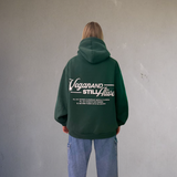 Felpa con cappuccio Boxy Fit VEGAN - Forest green
