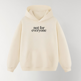 Felpa con cappuccio Boxy Fit NOT FOR EVERYONE! Crema