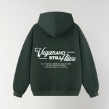 Felpa con cappuccio Boxy Fit VEGAN - Forest green