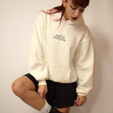Felpa con cappuccio Boxy Fit NOT FOR EVERYONE! Crema